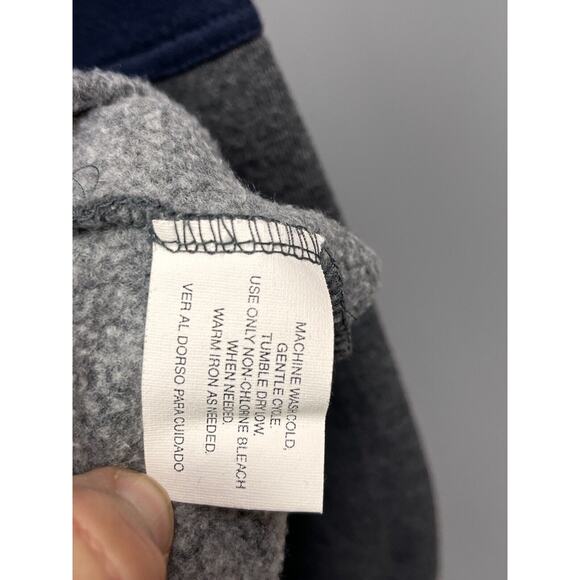 Vintage Colorblock Striped Crewneck Sweatshirt Towncraft Mens Medium‎ Gray Blue - Picture 6 of 7